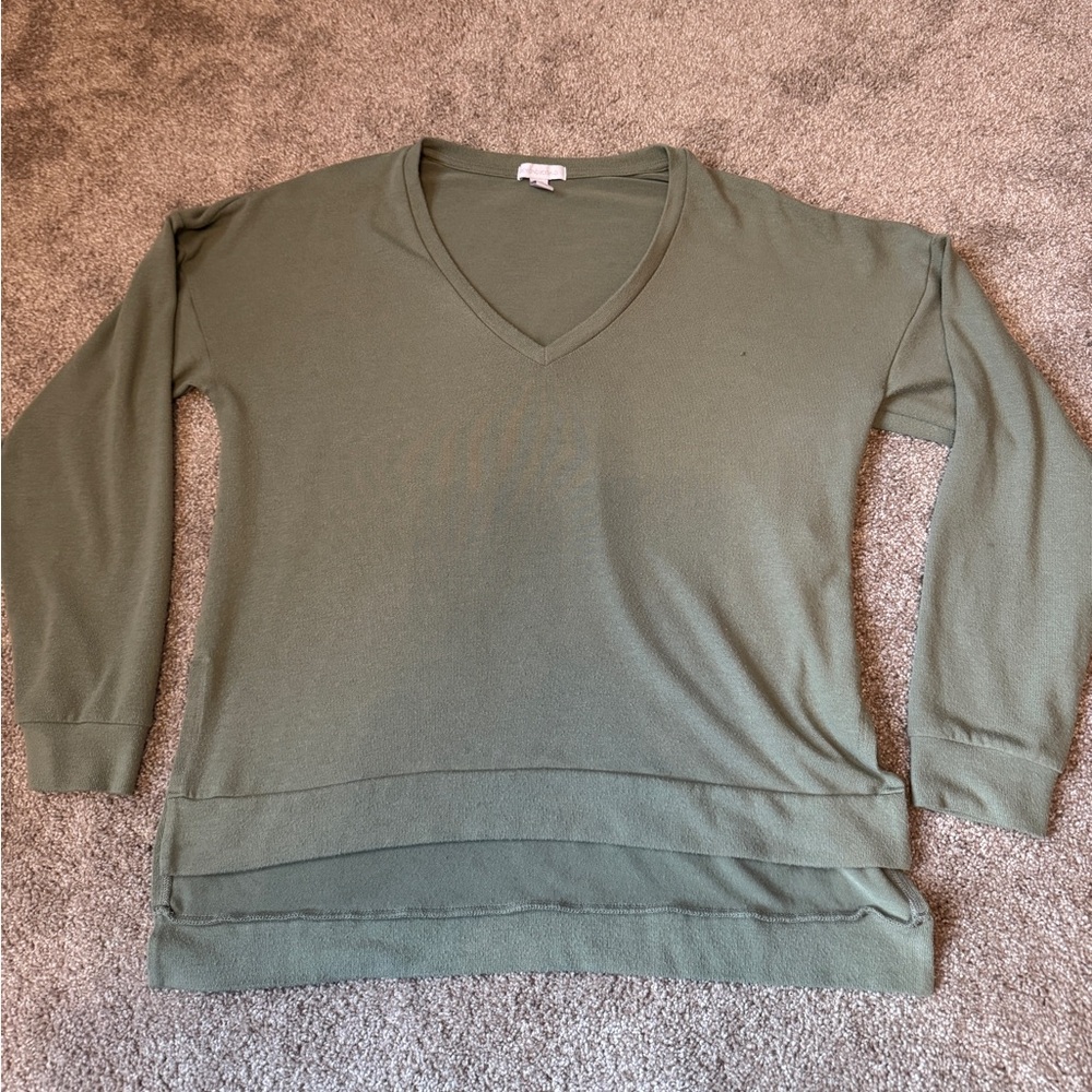 Beyond Yoga Sage Green Knit Top